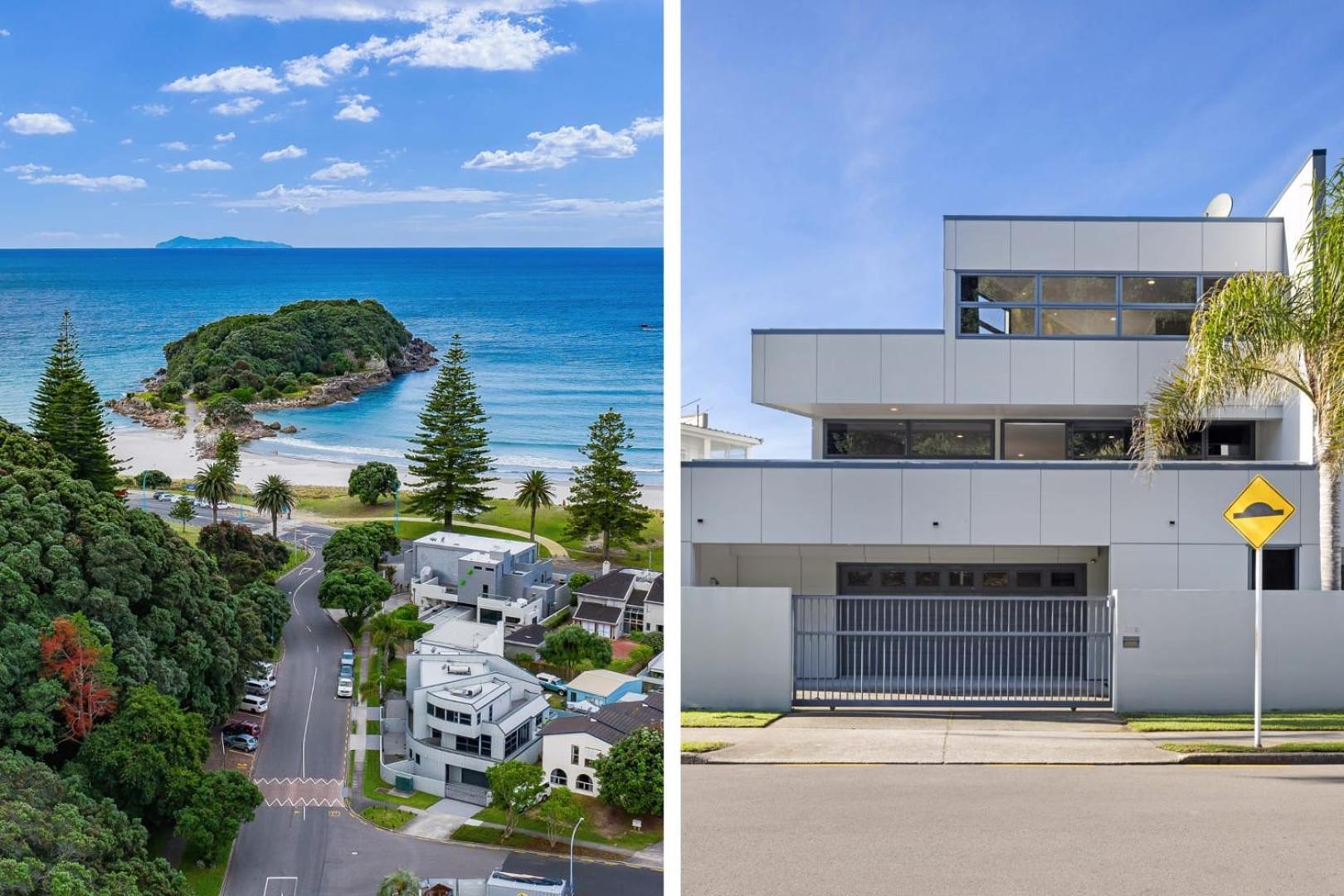 Pacific Escape - Downtown, Beach & Sea Views Mount Maunganui Exteriör bild